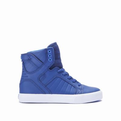 Gyerek Supra SKYTOP Magasszárú Cipő HU086954 Kék/Fehér